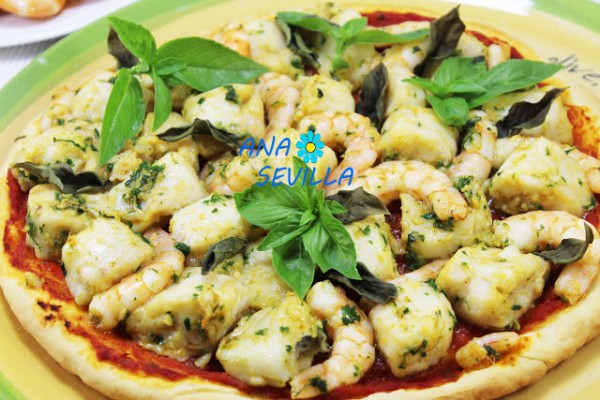 Pizza de pescado Thermomix