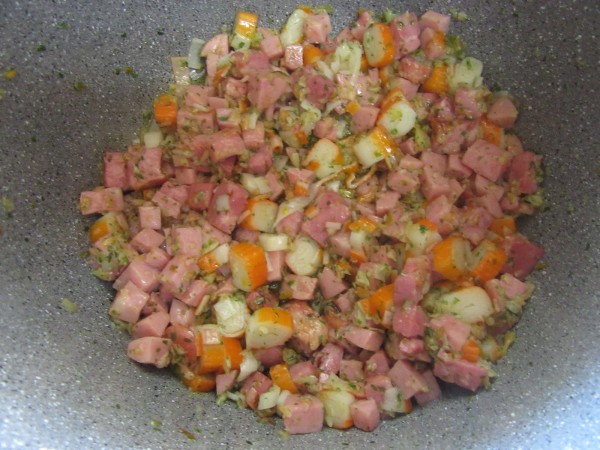 Ensalada de arroz al ajillo olla gm