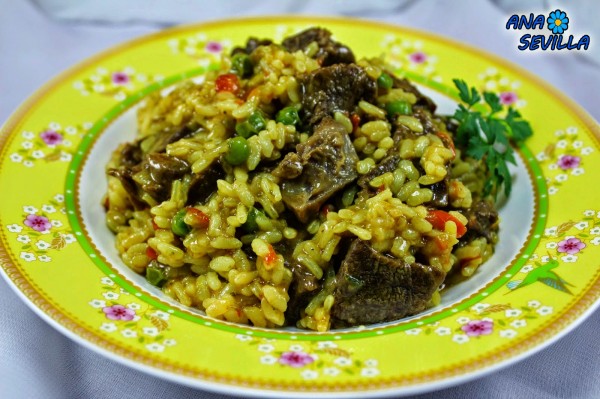 Arroz con ternera Ana Sevilla cocina tradicional