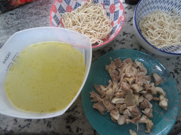 Ramen de pollo a la española Thermomix