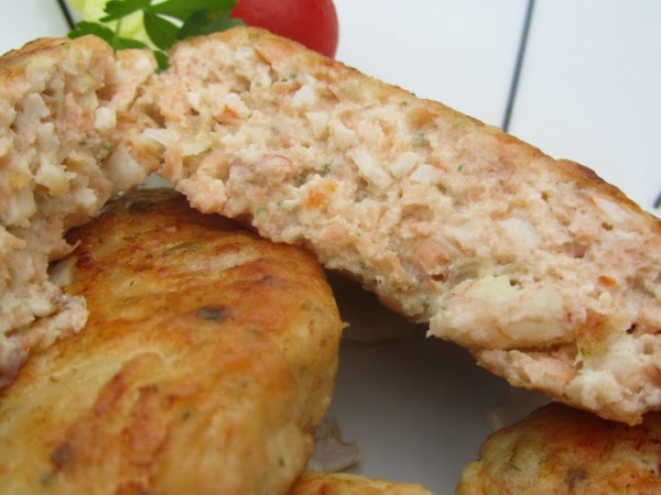 Hamburguesas de salmón amariscadas Ana Sevilla