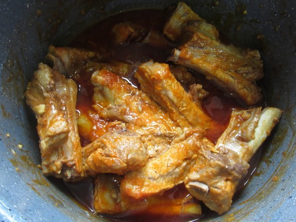 Costillas a la barbacoa en olla GM.