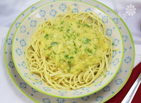 Carbonara de calabacines