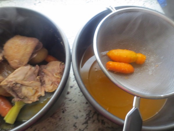 Caldo de puchero viudo olla GM