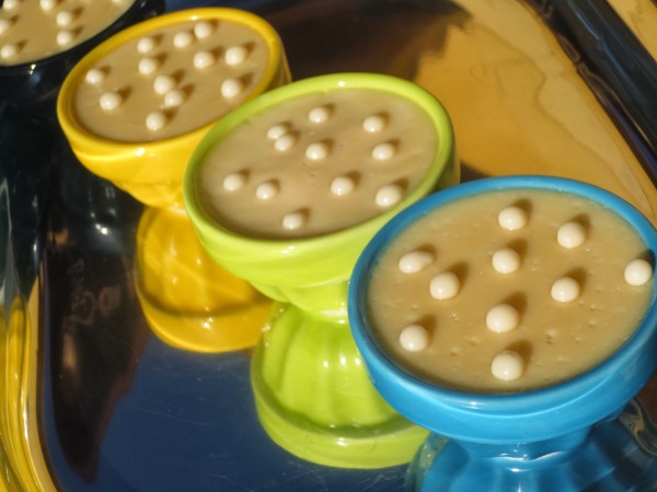 Natillas de chocolate blanco Thermomix