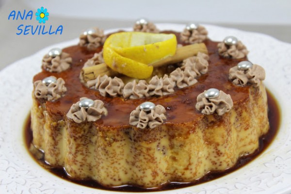 Flan de leche merengada con Thermomix, tradicional y olla GM. Ana Sevilla