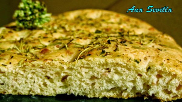 Focaccia de jamón y queso Thermomix