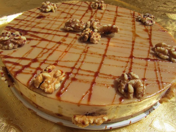 Tarta de queso, miel y nueces Ana Sevilla