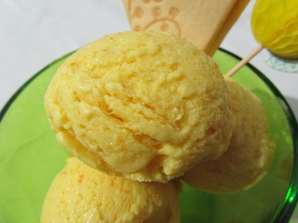 Helado de naranja con Thermomix