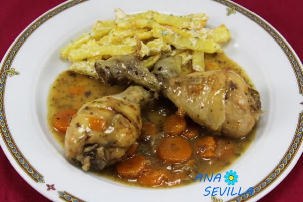 Pollo a la cerveza olla GM