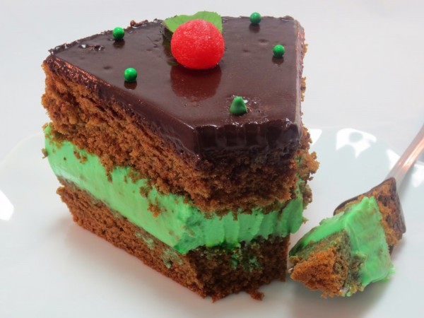 Tarta mousse de menta y chocolate Thermomix