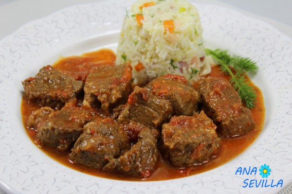 Ternera guisada al pimentón cocina tradicional Ana Sevilla