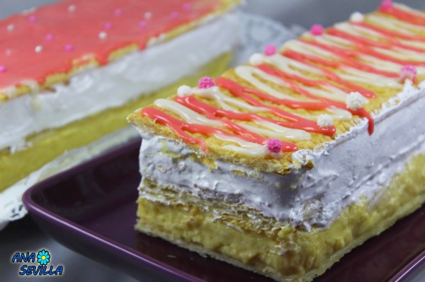 Pastel Napoleón con Thermomix