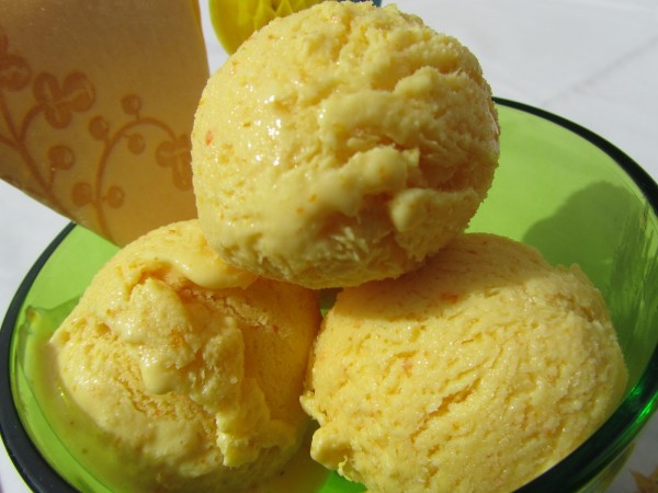 Helado de naranja con Thermomix