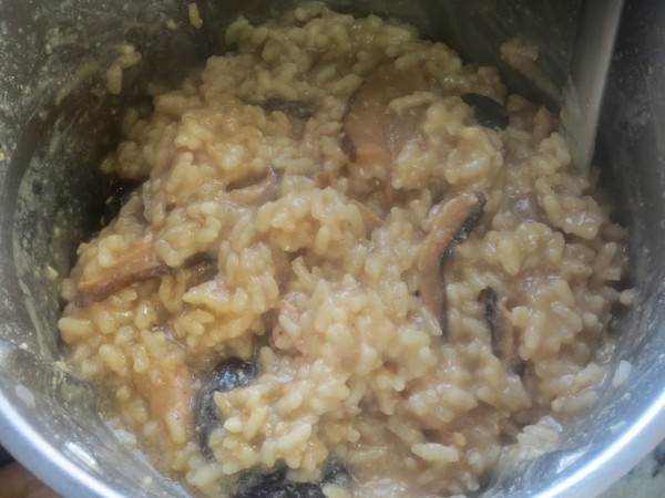 Risotto de setas y foie Thermomix