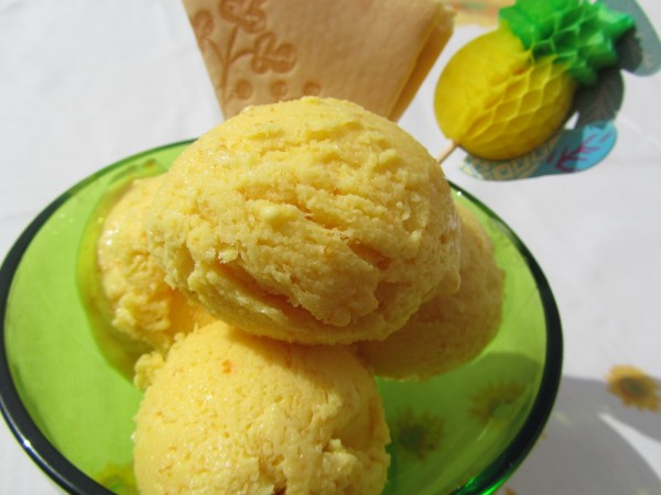 Helado de naranja con Thermomix