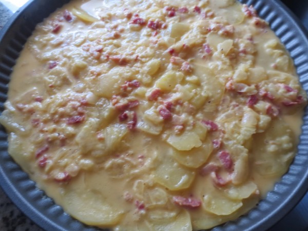 Crumble de tortilla de patata Thermomix