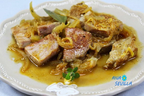 Atún encebollado Ana Sevilla cocina tradicional