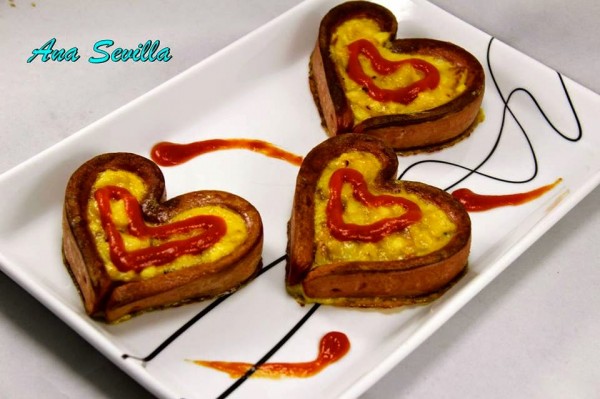 Corazones de tortilla con Thermomix, olla y tradicional con thermomix