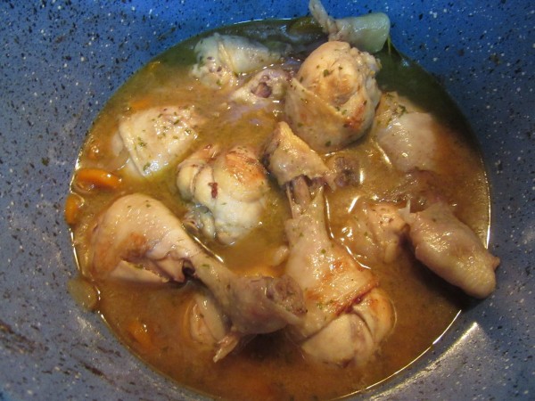 Pollo a la cerveza olla GM