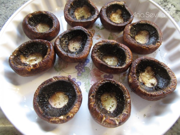 Champiñones pizza Portobello Thermomix