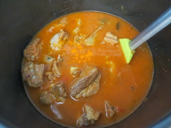 Arroz meloso con costillas adobadas