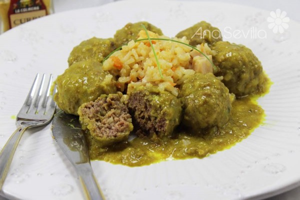 Albóndigas en salsa de curry olla GM