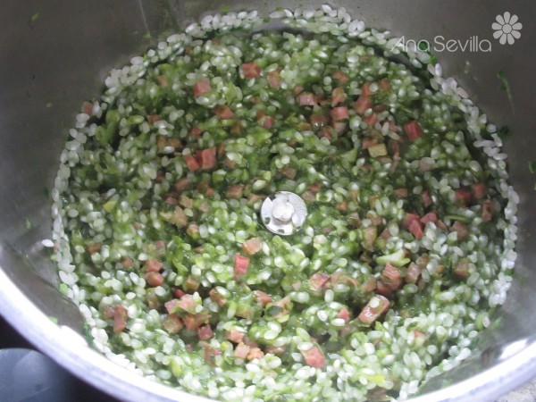 Risotto de espinacas Thermomix