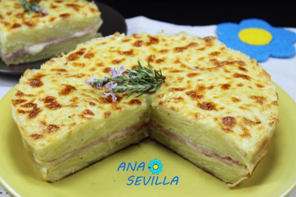 Milhojas de patata relleno olla GM Ana Sevilla