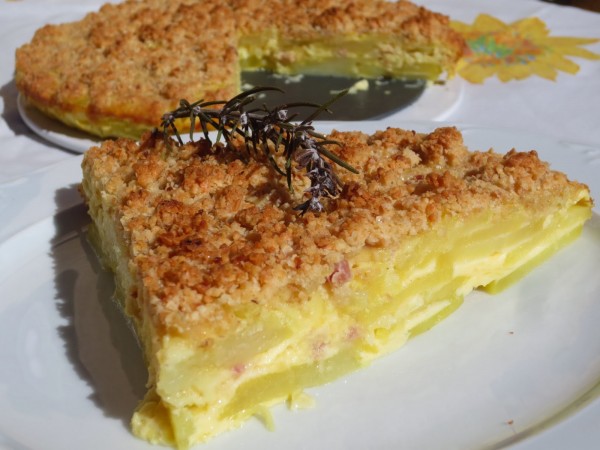 Crumble de tortilla de patata Thermomix