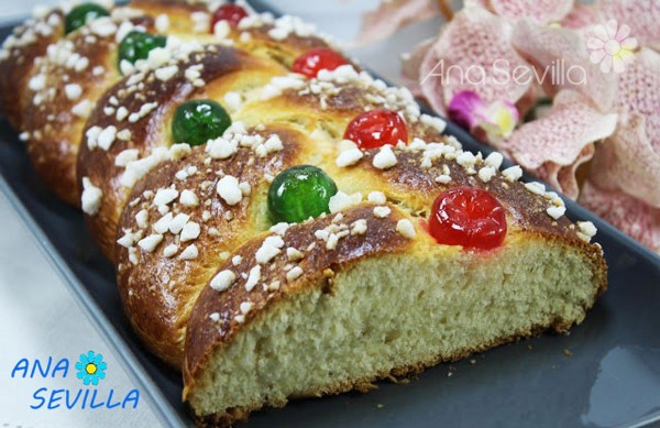 Trenza de pan dulce para Semana Santa