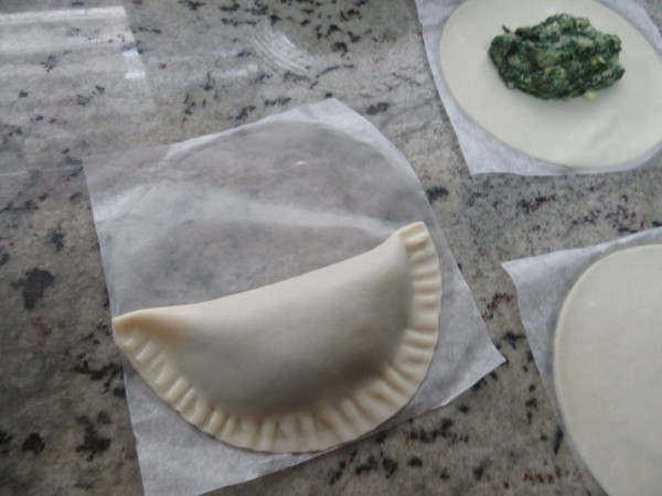 Empanadillas de espinacas y queso de cabra Thermomix