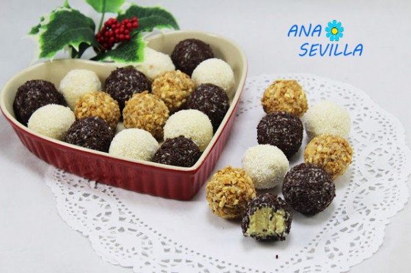 Trufas de chocolate blanco Thermomix Ana Sevilla