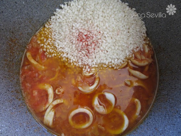 Risotto de marisco (Arroz caldoso) olla GM