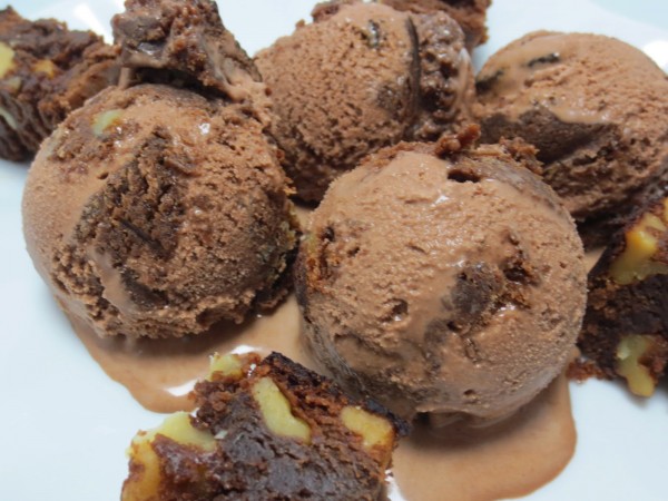 Helado de brownie con Thermomix