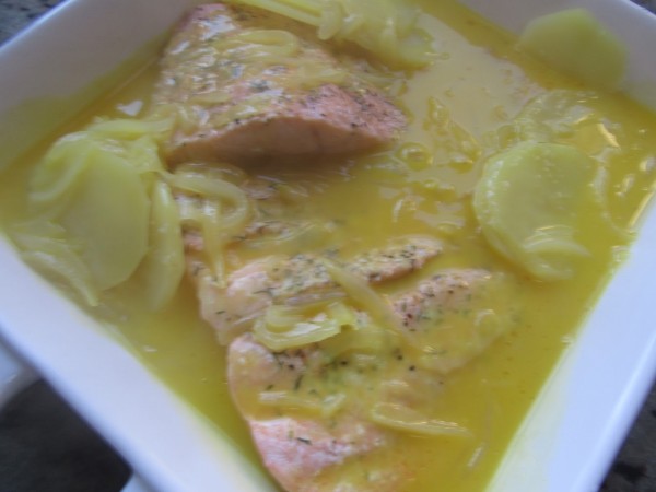 Salmón en salsa de naranja Thermomix