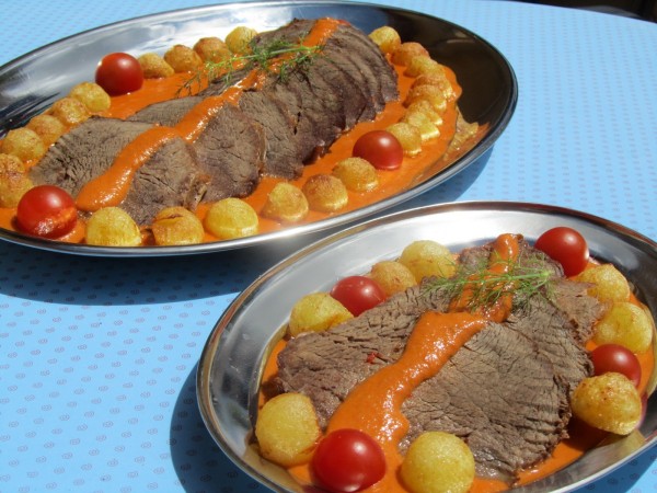 Roti (o redondo) de ternera en salsa Ana SEvilla