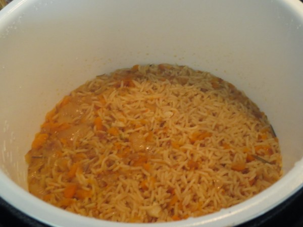 Arroz basmati de verduras olla GM