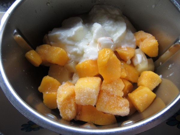 Sorbete de piña y mango Thermomix