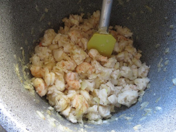 Gratén de pescado amariscado olla GM