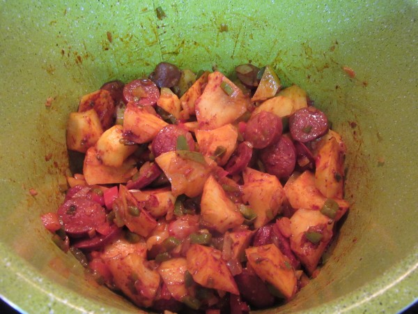 Guiso de patatas con chorizo olla GM