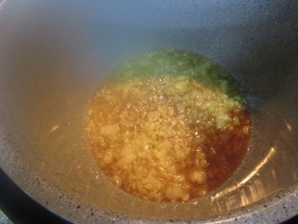 Merluza en salsa de gambas olla GM.