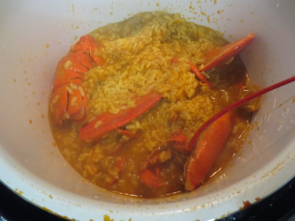 Arroz caldoso con bogavante olla GM