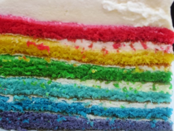 Tarta arco iris olla GM