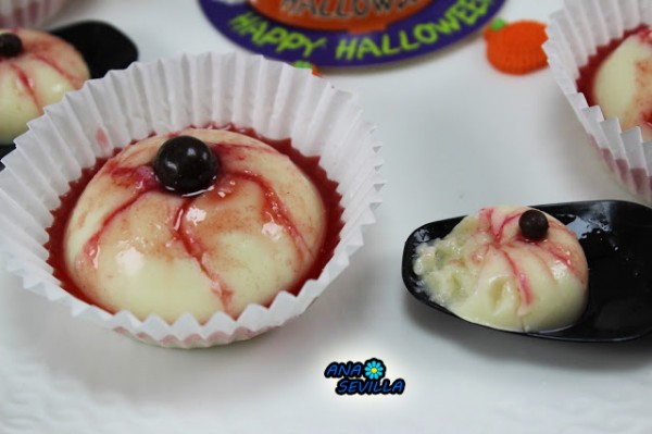 Ojos sangrientos de flan Thermomix