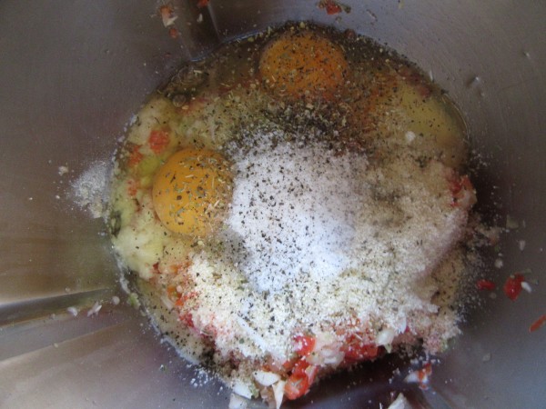 Pastel de carne americano con tomate Thermomix.