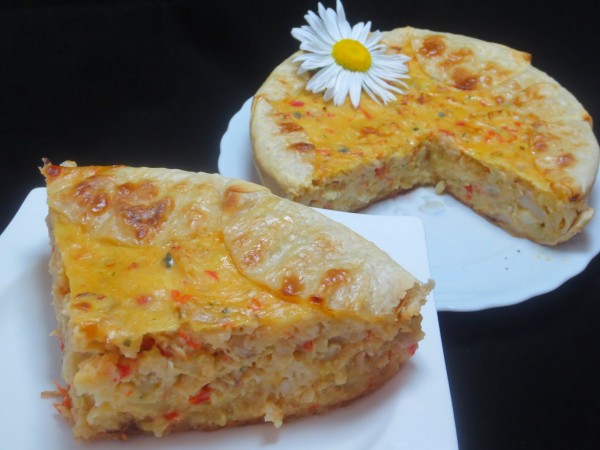 Pastel empanadilla de merluza y gambas olla GM 