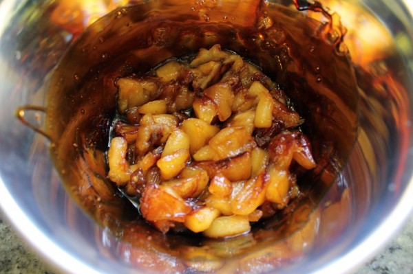 Flan de huevo y manzana olla GM