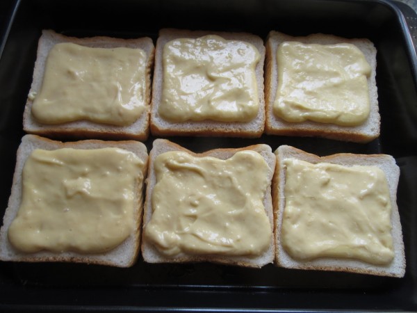 Torrijas borrachas de natillas expres con Thermomix