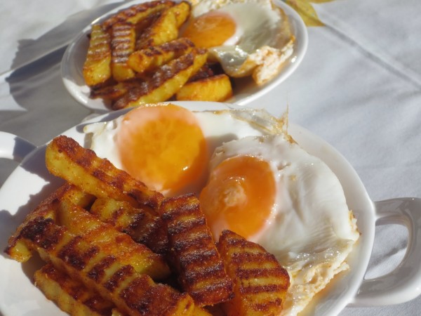 Patatas fritas con huevos SIN ACEITE olla GM